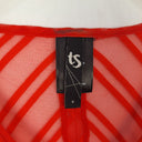 Second-Hand - Taking Shape Fiery Dual Layer Asymmetric Midi Dress Size S - SwapUp