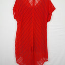 Second-Hand - Taking Shape Fiery Dual Layer Asymmetric Midi Dress Size S - SwapUp