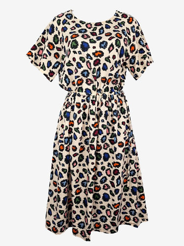Gorman Colourful Doodle Waist Tie Midi Dress Size 8