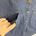 Second-Hand - Country Road Dark Indigo Front Button Mini Skirt Size 10 - SwapUp