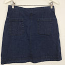 Second-Hand - Country Road Dark Indigo Front Button Mini Skirt Size 10 - SwapUp