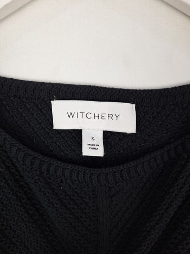 Second-Hand - Witchery Cotton Crochet Racer Tank Top Size S - SwapUp