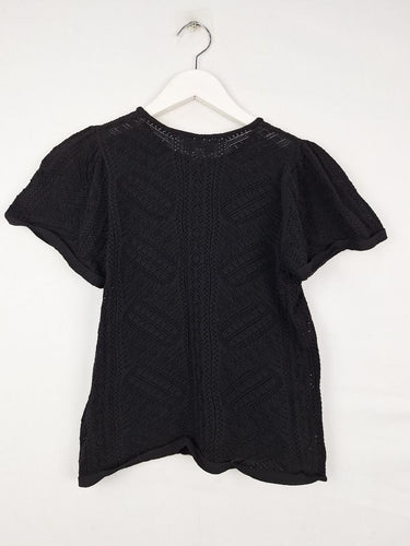 Second-Hand - Witchery Bohemian Intricate Crochet Top Size XS - SwapUp