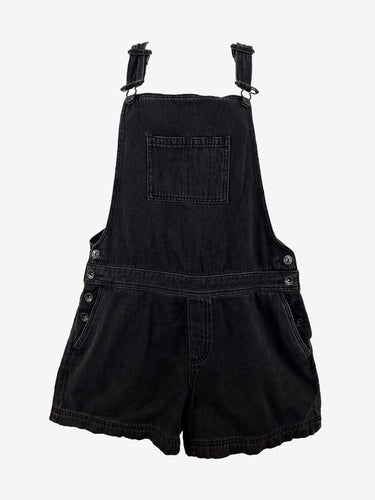 Country Road Black Denim Short Overall Size 10