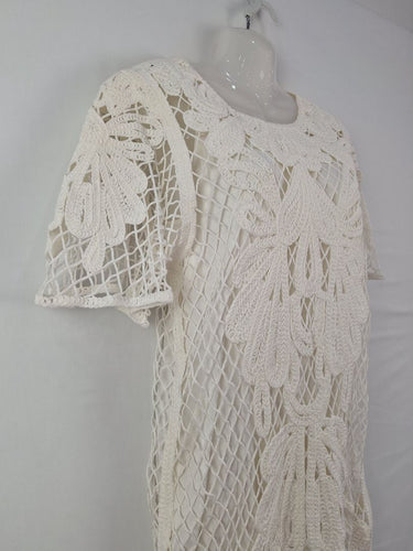 Second-Hand Witchery White Beachy Crochet Mini Dress Size 10 – SwapUp