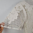 Second-Hand - Witchery White Beachy Crochet Mini Dress Size 10 - SwapUp