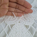 Second-Hand - Witchery White Beachy Crochet Mini Dress Size 10 - SwapUp