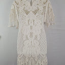 Second-Hand - Witchery White Beachy Crochet Mini Dress Size 10 - SwapUp