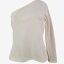 Second-Hand - Country Road White One Shoulder Sleek Top Size S - SwapUp