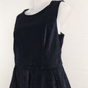 Second-Hand - Cue Midnight Velvet Paisley Midi Dress Size 14 - SwapUp