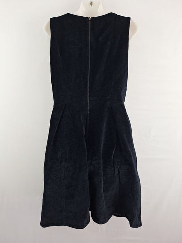 Second-Hand - Cue Midnight Velvet Paisley Midi Dress Size 14 - SwapUp
