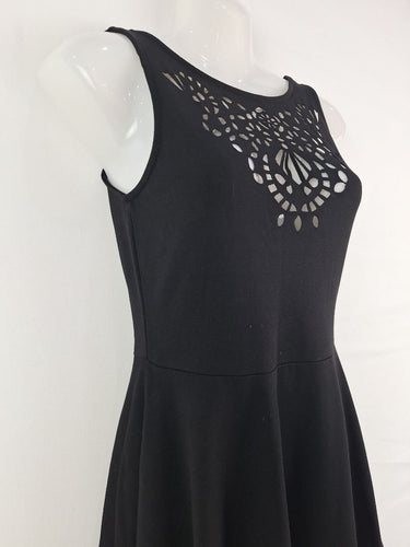 Second-Hand - Angel Biba Indie Laser Cut Out Skater Dress Size 10 - SwapUp