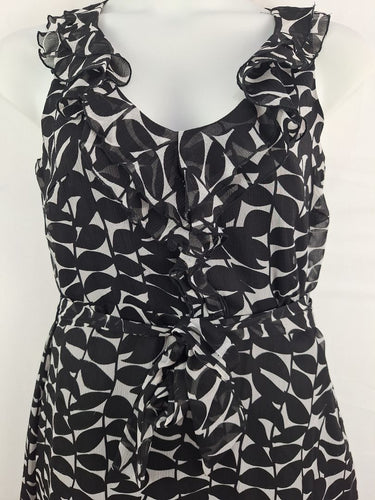 Second-Hand - Conspiracy Leafy Chiffon Ruffle Dress Size 14 - SwapUp