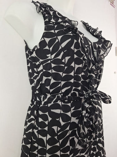 Second-Hand - Conspiracy Leafy Chiffon Ruffle Dress Size 14 - SwapUp