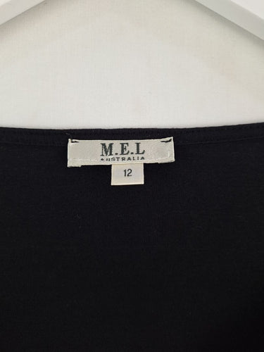 Second-Hand - M.E.L Geo Silk Patterned Top Size 12 - SwapUp