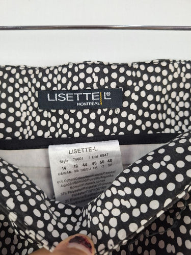 Second-Hand - Lisette-L Speckled Spot Tapered Everyday Pants Size 18 - SwapUp