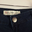 Second-Hand - New London Jeans Dark Indigo Fringe Hem Jeans Size 14 - SwapUp