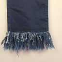 Second-Hand - New London Jeans Dark Indigo Fringe Hem Jeans Size 14 - SwapUp