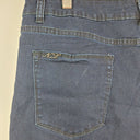 Second-Hand - New London Jeans Dark Indigo Fringe Hem Jeans Size 14 - SwapUp