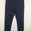 Second-Hand - New London Jeans Dark Indigo Fringe Hem Jeans Size 14 - SwapUp