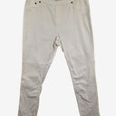 Second-Hand - Foil White Elastic Waist Denim Pants Size 14 - SwapUp