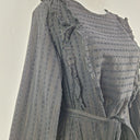 Second-Hand - Scotch & Soda Pilgrim Gold Pinstripe Dress Size S - SwapUp