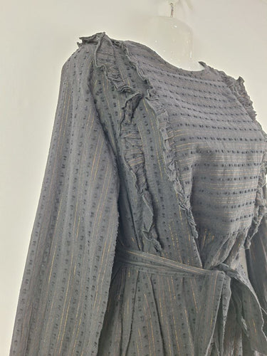 Second-Hand - Scotch & Soda Pilgrim Gold Pinstripe Dress Size S - SwapUp
