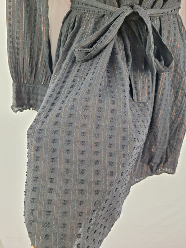 Second-Hand - Scotch & Soda Pilgrim Gold Pinstripe Dress Size S - SwapUp