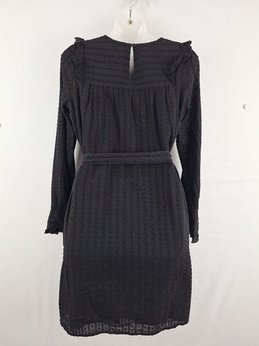 Second-Hand - Scotch & Soda Pilgrim Gold Pinstripe Dress Size S - SwapUp