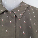 Second-Hand - Hobbs Olive Boat Shirt Dress Size 8 - SwapUp