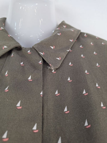 Second-Hand - Hobbs Olive Boat Shirt Dress Size 8 - SwapUp