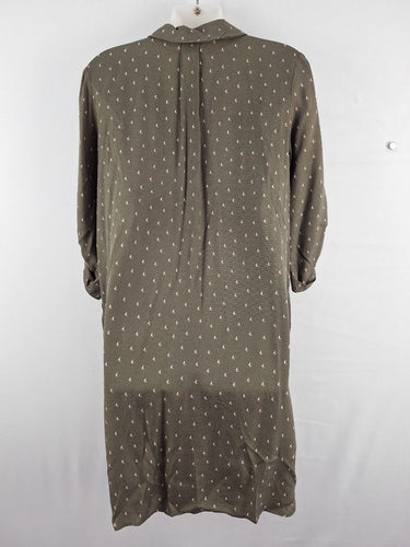 Second-Hand - Hobbs Olive Boat Shirt Dress Size 8 - SwapUp