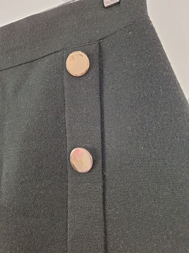 Second-Hand - Massimo Dutti Gold Button Knit Skirt Size XS - SwapUp