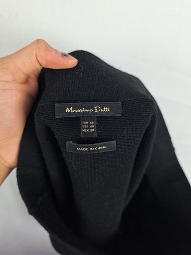 Second-Hand - Massimo Dutti Gold Button Knit Skirt Size XS - SwapUp