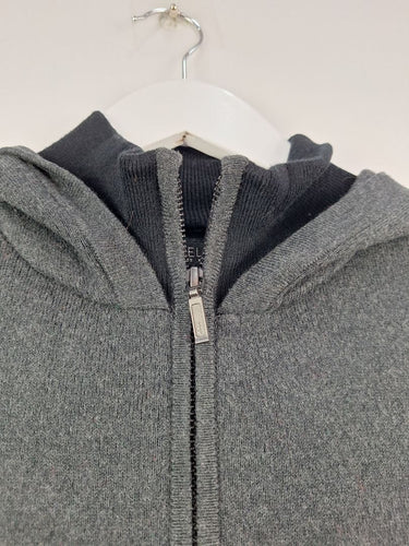 Second-Hand - Rachel Zoe Panelled Hooded Zip Up Jacket Size S - SwapUp