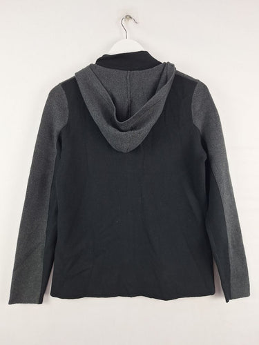 Second-Hand - Rachel Zoe Panelled Hooded Zip Up Jacket Size S - SwapUp