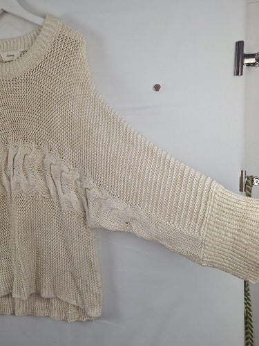 Second-Hand - Kinney Relaxed Shimmer Knit Jumper Size M - SwapUp