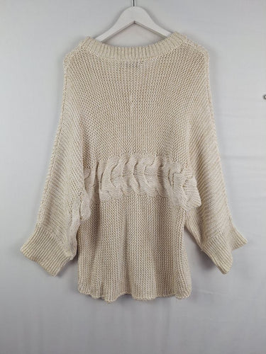 Second-Hand - Kinney Relaxed Shimmer Knit Jumper Size M - SwapUp