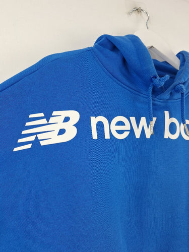 Second-Hand - New Balance Azure Cropped Hoodie Jumper Size M - SwapUp