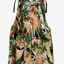 Second-Hand - Esmaee Tropicana Linen Blend Top Size M - SwapUp