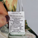 Second-Hand - Esmaee Tropicana Linen Blend Top Size M - SwapUp