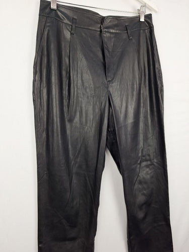Second-Hand - Paige Faux Leather Tailored Pants Size 8 - SwapUp