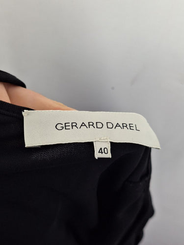 Second-Hand - Gerard Darel Front Drape Belted Mini Dress Size 12 - SwapUp