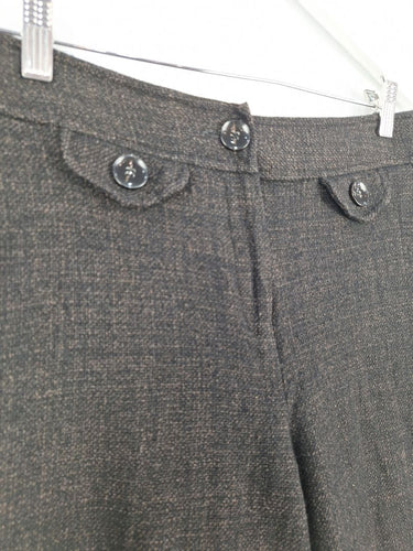 Second-Hand - Anna Thomas Cropped Tweed Wool Blend Pants Size 12 - SwapUp