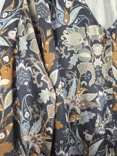 Second-Hand - Society Amuse Earthy Paisley Silky Blouse Size 10 - SwapUp