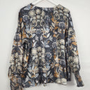 Second-Hand - Society Amuse Earthy Paisley Silky Blouse Size 10 - SwapUp