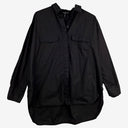 Second-Hand - Decjuba Black Cotton Oversized Elevated Shirt Size XXS - SwapUp