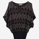 Second-Hand - Oasis Shimmering Bat Sleeve Knit Top Size XS - SwapUp