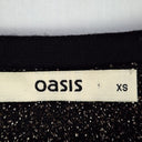Second-Hand - Oasis Shimmering Bat Sleeve Knit Top Size XS - SwapUp