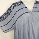 Second-Hand - Ellis & Dewey Poolside Embroidered Semi Sheer Mini Dress Size OSFA - SwapUp